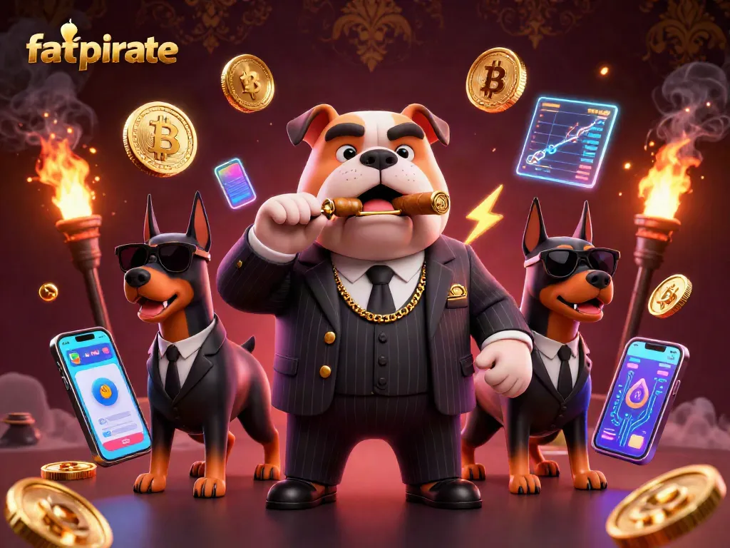 Join the action at FatPirate Casino with a vibrant scene showcasing Bitcoin and Ethereum elements.