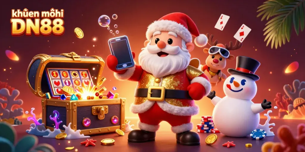 Experience exciting khuyến mãi DN88 while enjoying amazing jackpots in this vibrant casino illustration.