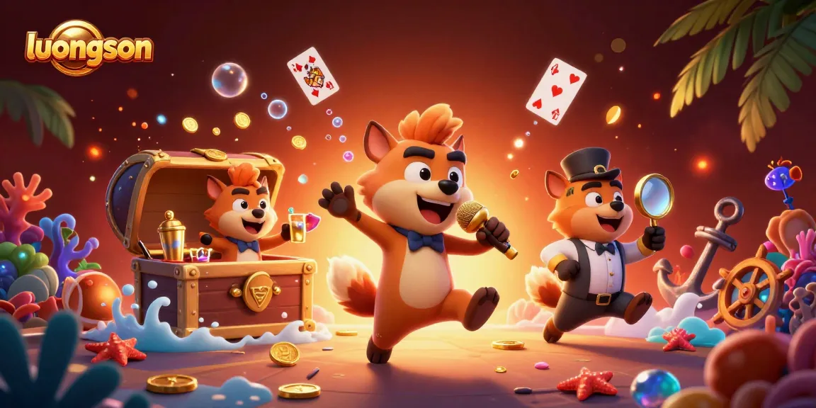 Enjoy thrilling casino fun with luongson's vibrant hyena characters in a dynamic scene.