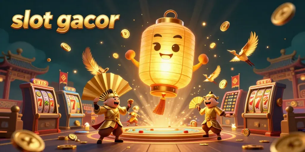 Experience thrilling slot gacor adventures with golden lantern spirits and jackpot excitement in a vibrant casino.