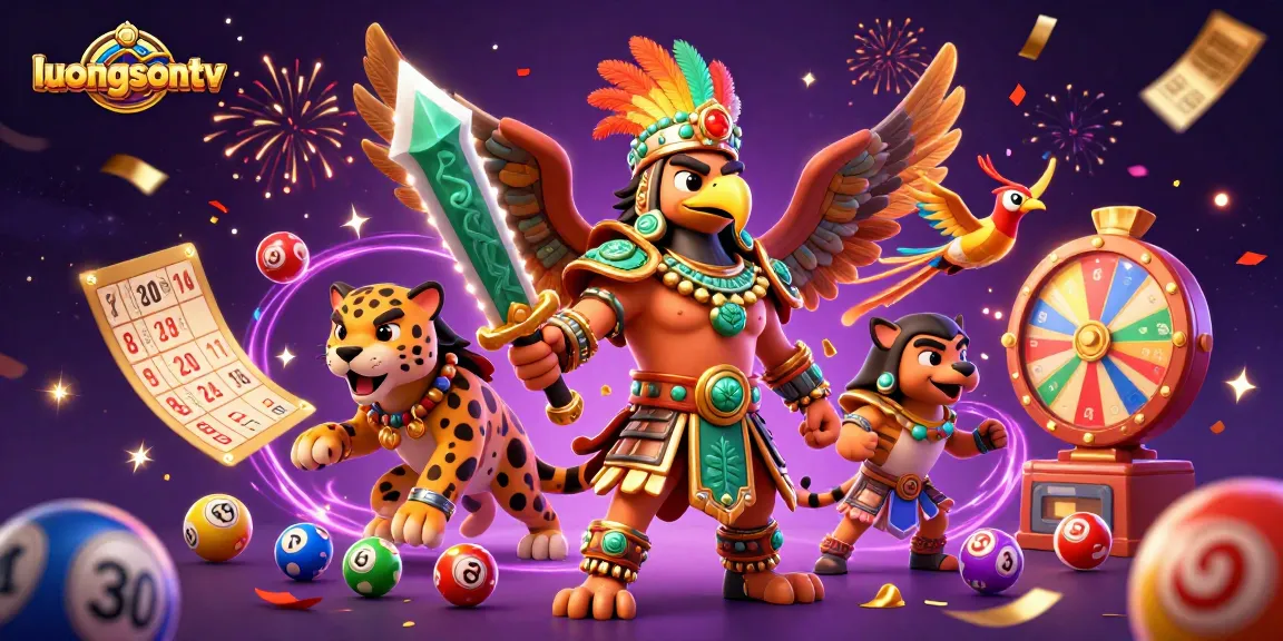 Experience exciting lottery action with Luongsontv's vibrant digital illustration.