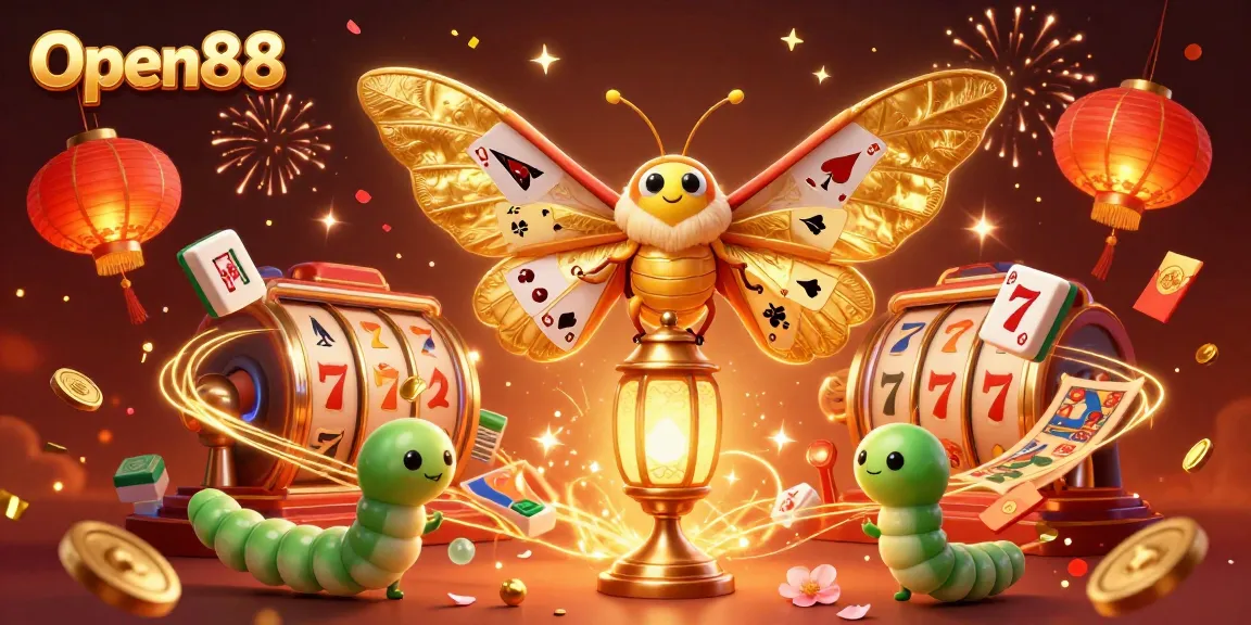Experience thrilling gaming moments at Open88 with vibrant 3D casino elements and lively visuals.