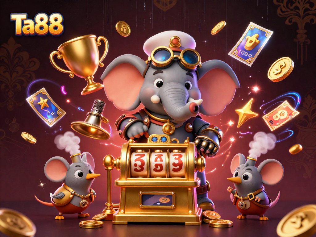 Play exciting slots at Ta88 with steampunk style, dynamic casino elements, and winning opportunities.