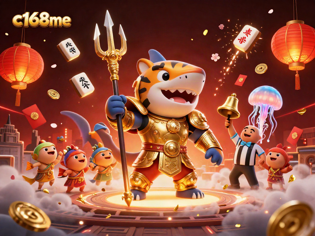 Watch c168me engage in thrilling underwater casino action with colorful elements and characters.
