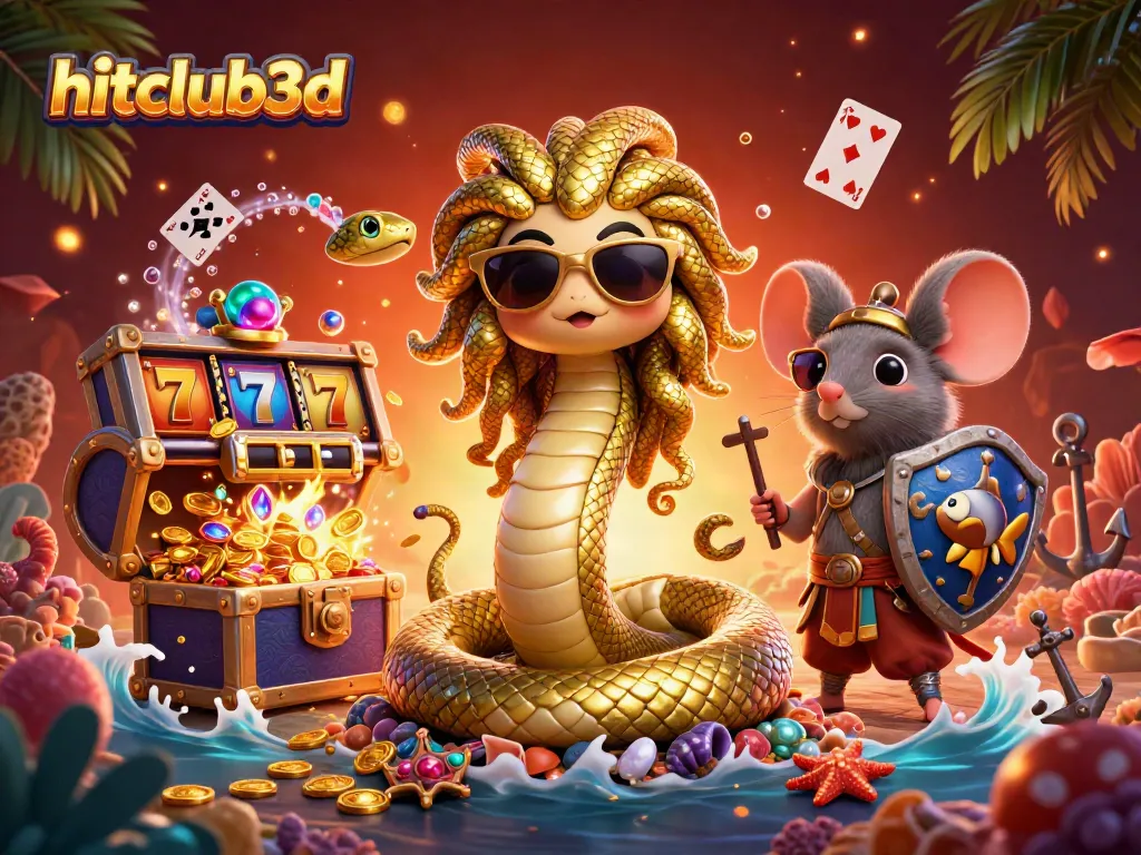 Experience the excitement of hitclub3d slots with golden treasures and lively characters.