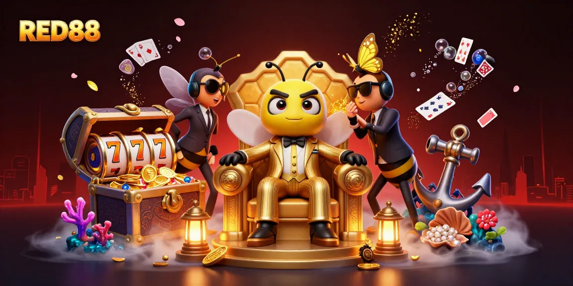 Experience high-energy gameplay with RED88 through thrilling slot reels and vivid characters.