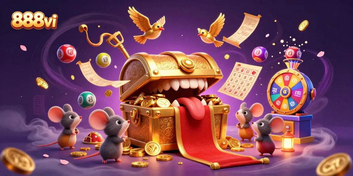 Experience 888vi's thrilling gameplay with dynamic lottery elements and vibrant treasures.