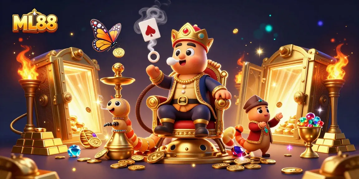 Experience the thrill of ML88's vibrant casino atmosphere with engaging characters and rich treasures.