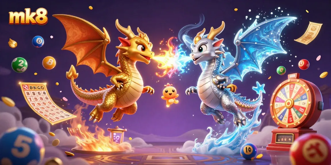 Engage in thrilling mk8 gambling action with vibrant dragons and dynamic lottery elements.