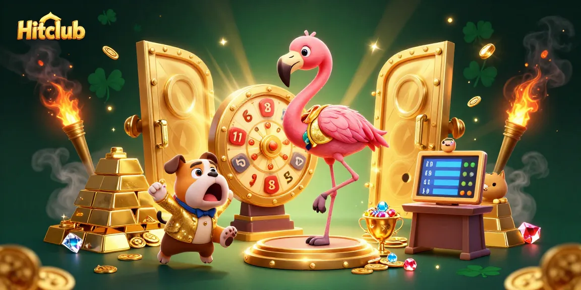 Hitclub showcases exciting gameplay with vibrant characters and dynamic casino elements.