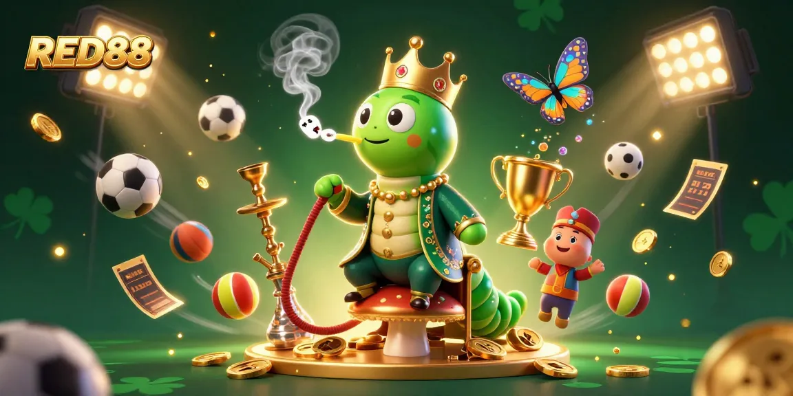 Experience the thrilling excitement of RED88 with vibrant 3D casino characters and dynamic betting elements.