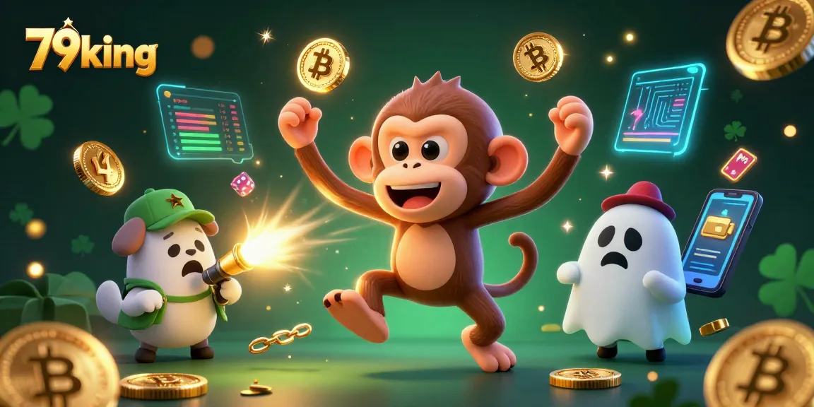 Engage with 79king's haunted casino adventure featuring a playful poltergeist monkey and ghost-hunter puppy.