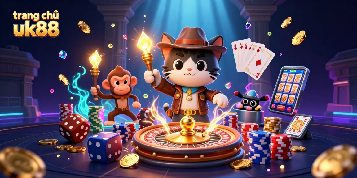 Engage with the enchanting world of trang chủ uk88 at this golden casino artifact scene.