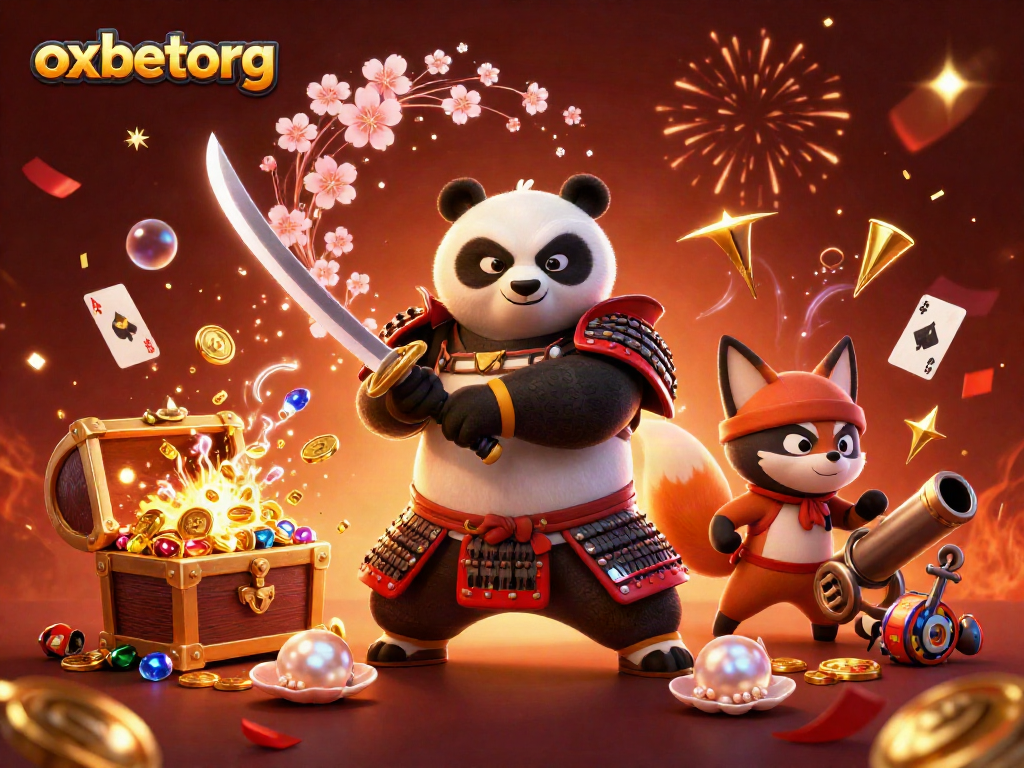 Experience the thrill of winning with oxbetorg in this vibrant, action-packed casino scene.