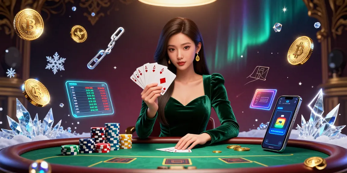 Engage with thrilling strategies at hitclub, featuring a luxurious poker scene with Bitcoin coins and neon effects.