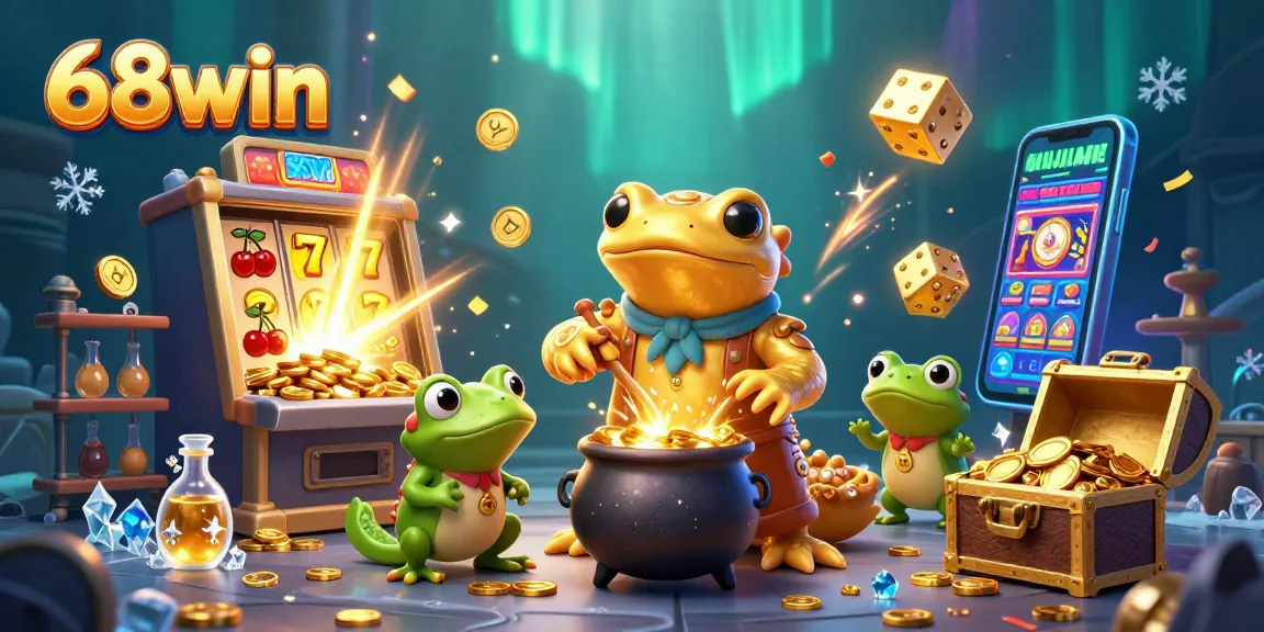 Experience 68win's thrilling golden casino world with enchanting characters and dynamic gaming elements.