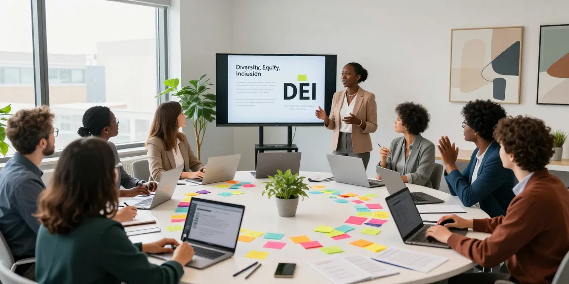 Inclusieve trainingsomgeving met diversiteit en samenwerking in een moderne kantoorruimte