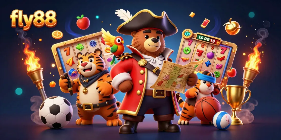 Experience gaming excitement with fly88 in this vibrant casino scene featuring captivating characters and dynamic action.